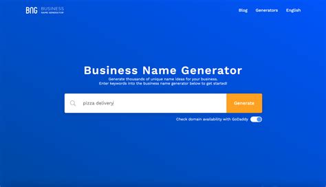 business name generatro